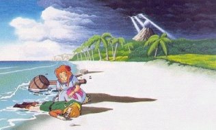 Marin finds Link in Link's Awakening