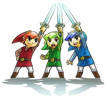 3 Link and 3 swords
