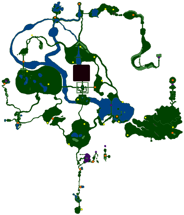 Hyrule map with portals and hidden holes