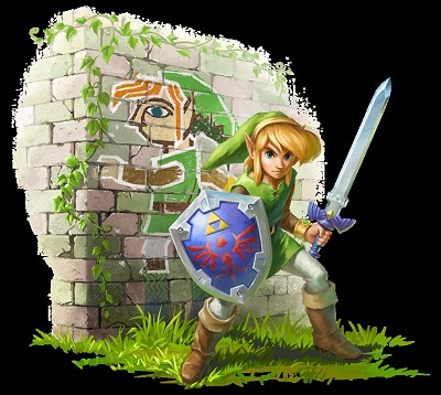 Link merges into a wall