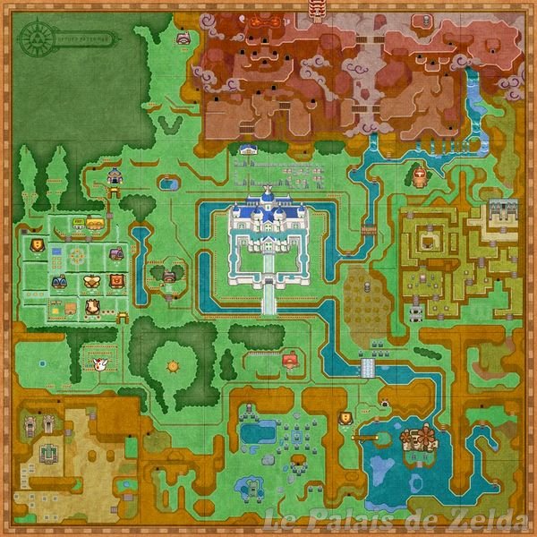 Hyrule Map Of A Link Between Worlds Zelda S Palace