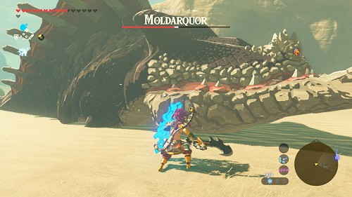 a Molduga from Breath of the Wild