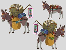 Carrier donkeys in Breath of the Wild