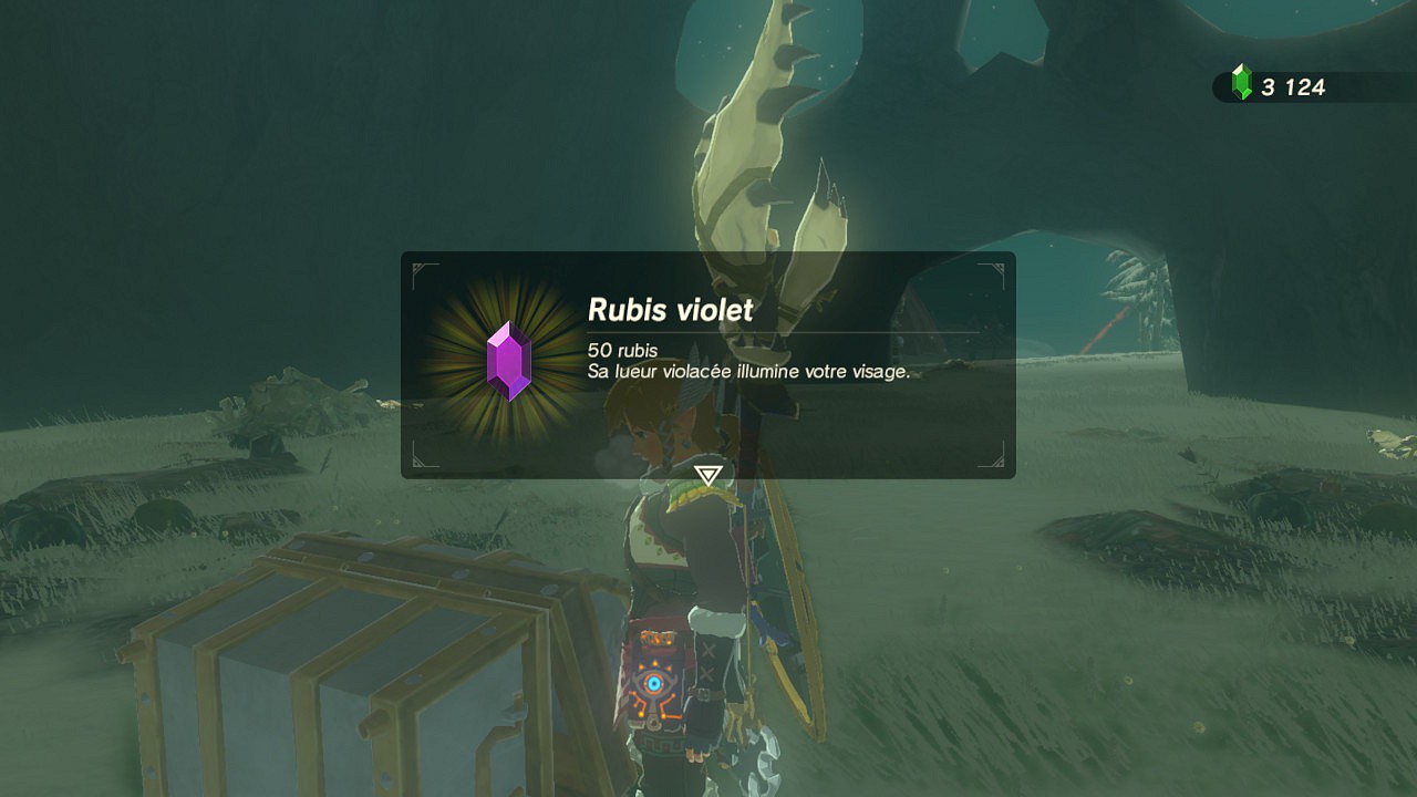 a silver rupee in Gerudo Highlands Breath of the Wild