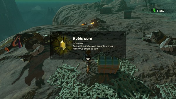 golden rupee in Eldin Breath of the Wild