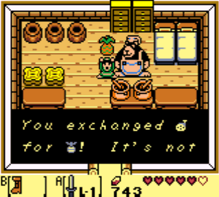 pineapple in the trading sequence in Link's Awakening