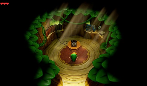 Old man Ulrira's telephone booth in Link's Awakening