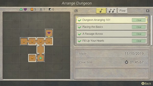 dungeon arranging in Link's Awakening