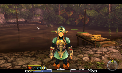 Fierce Deity's Mask at the fishing hole