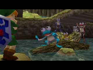 Legend of Zelda: Ocarina of Time- Letter in a bottle and passing King Zora  