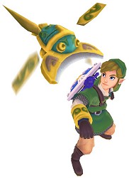 Link lanching the beetle