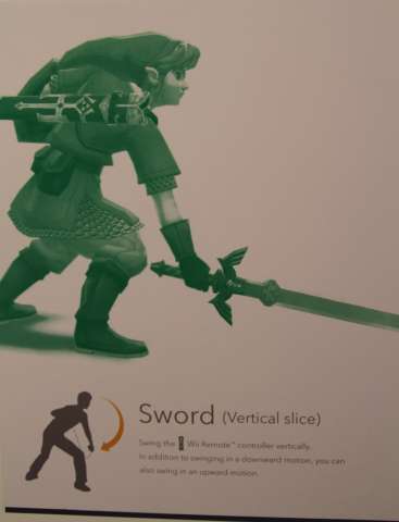 Link's sword strikes in Skyward Sword