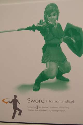 Link's sword strikes in Skyward Sword Link's sword strikes in Skyward Sword
