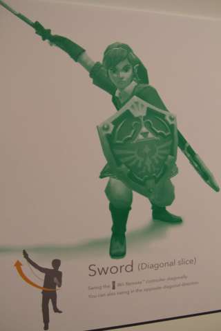 Link's sword strikes in Skyward Sword