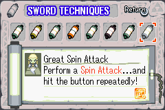 Great Spin Attack The Minish Cap