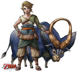 Link and an animal Twilight Princess