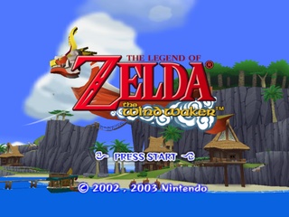 Start screen The Wind Waker