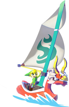 Link in his boat, the King of Red Lions