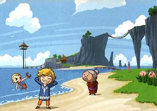 The Wind Waker beach